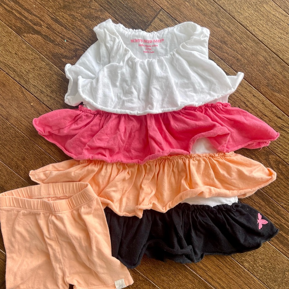 Burt's Bees Baby Cotton Ruffle Dress